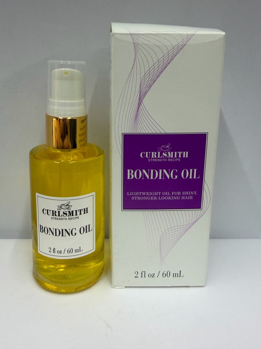 Curlsmith Bonding Oil Lightweight Oil For Shiny Stronger Looking Hair - 2 Oz NEW